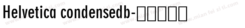 Helvetica condensedb字体转换